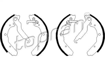 Комлект тормозных накладок (TOPRAN: 103 289)