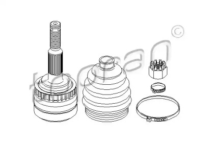 Шарнирный комплект (TOPRAN: 206 117)