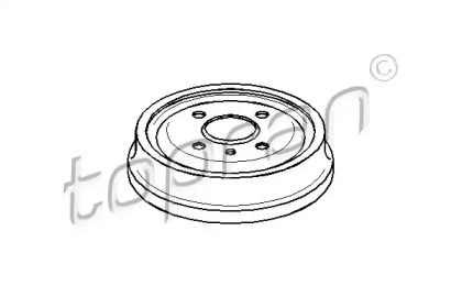Тормозный барабан (TOPRAN: 200 931)