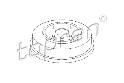Тормозный барабан (TOPRAN: 207 011)