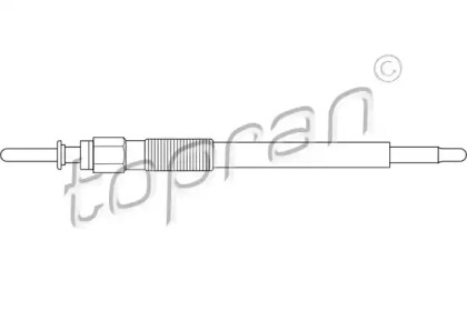 Свеча накаливания (TOPRAN: 206 655)