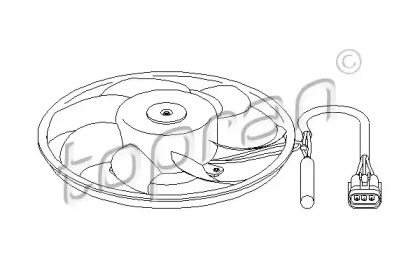 Вентилятор (TOPRAN: 207 405)