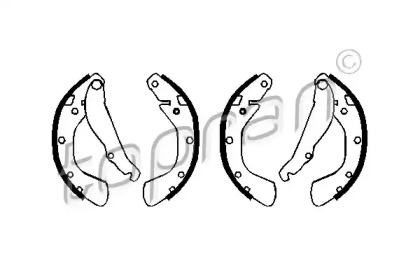 Комлект тормозных накладок (TOPRAN: 202 460)