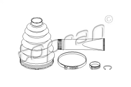Комплект пыльника (TOPRAN: 207 495)
