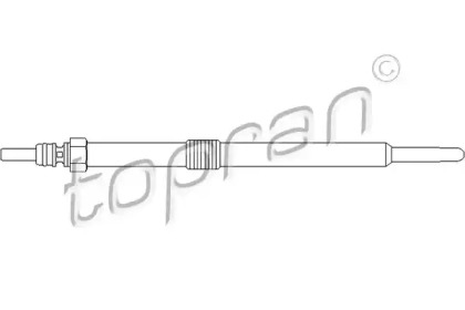 Свеча накаливания (TOPRAN: 207 046)