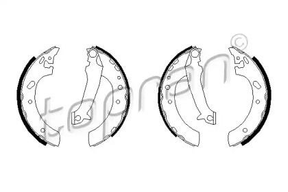 Комлект тормозных накладок (TOPRAN: 301 313)
