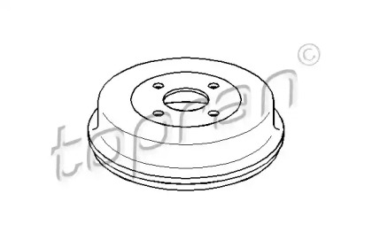 Тормозный барабан (TOPRAN: 300 066)