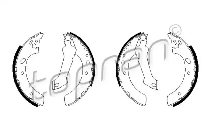 Комлект тормозных накладок (TOPRAN: 301 314)