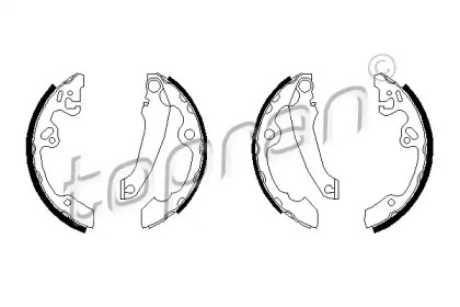 Комлект тормозных накладок (TOPRAN: 301 306)