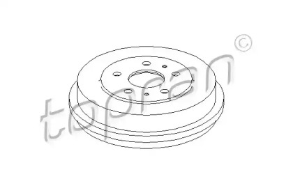 Тормозный барабан (TOPRAN: 302 472)