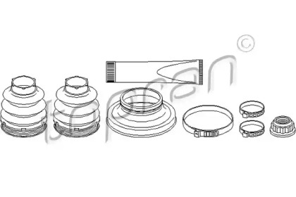 Комплект пыльника (TOPRAN: 401 874)