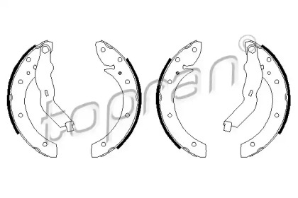 Комлект тормозных накладок (TOPRAN: 700 604)