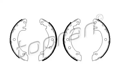 Комлект тормозных накладок (TOPRAN: 700 605)