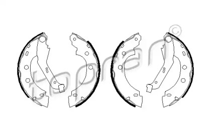 Комлект тормозных накладок (TOPRAN: 700 603)