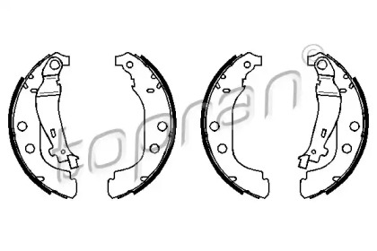 Комлект тормозных накладок (TOPRAN: 720 354)