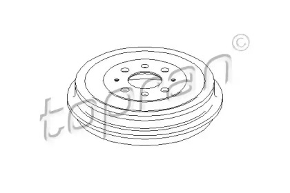 Тормозный барабан (TOPRAN: 207 657)