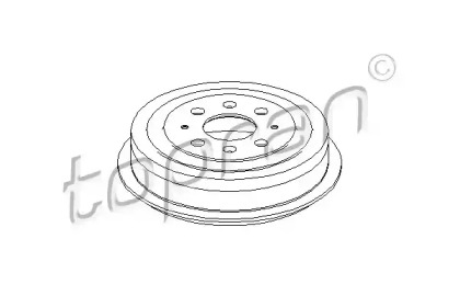 Тормозный барабан (TOPRAN: 207 656)