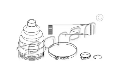 Комплект пыльника (TOPRAN: 207 918)