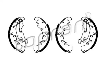 Комлект тормозных накладок (TOPRAN: 207 970)