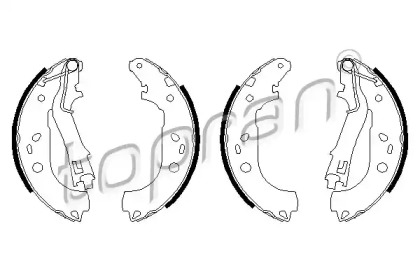 Комлект тормозных накладок (TOPRAN: 207 971)