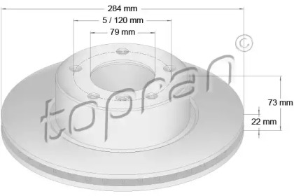 Тормозной диск (TOPRAN: 501 710)