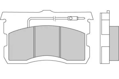 Комплект тормозных колодок (E.T.F.: 12-0017)