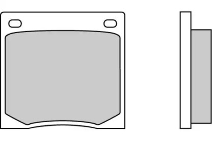 Комплект тормозных колодок (E.T.F.: 12-0070)
