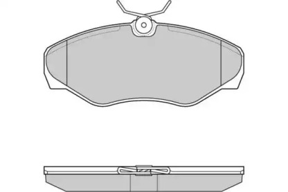 Комплект тормозных колодок (E.T.F.: 12-1012)