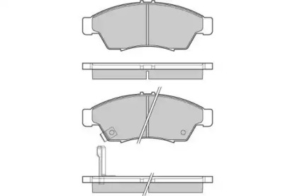 Комплект тормозных колодок (E.T.F.: 12-1017)