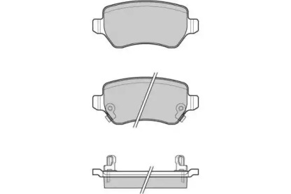 Комплект тормозных колодок (E.T.F.: 12-1027)