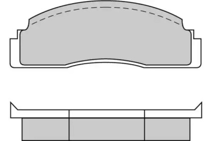 Комплект тормозных колодок (E.T.F.: 12-0104)