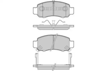 Комплект тормозных колодок (E.T.F.: 12-1041)
