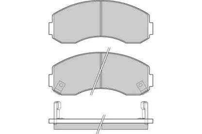 Комплект тормозных колодок (E.T.F.: 12-1044)