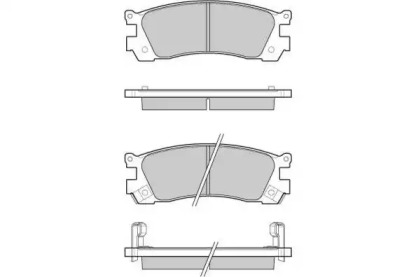 Комплект тормозных колодок (E.T.F.: 12-1045)