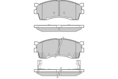 Комплект тормозных колодок (E.T.F.: 12-1055)