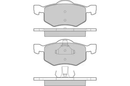 Комплект тормозных колодок (E.T.F.: 12-1058)