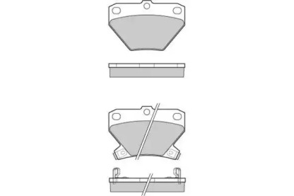 Комплект тормозных колодок (E.T.F.: 12-1061)