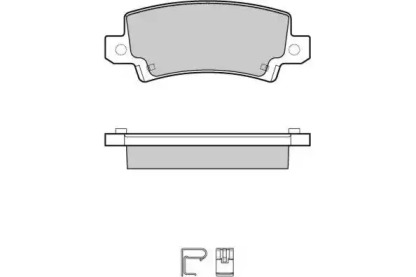 Комплект тормозных колодок (E.T.F.: 12-1070)
