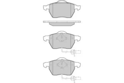 Комплект тормозных колодок (E.T.F.: 12-1071)