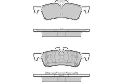 Комплект тормозных колодок (E.T.F.: 12-1075)