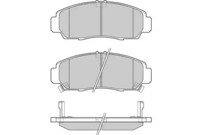 Комплект тормозных колодок (E.T.F.: 12-1083)