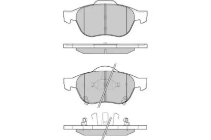 Комплект тормозных колодок (E.T.F.: 12-1085)