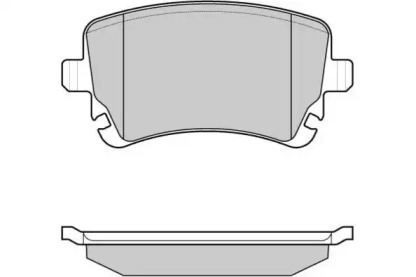 Комплект тормозных колодок (E.T.F.: 12-1086)