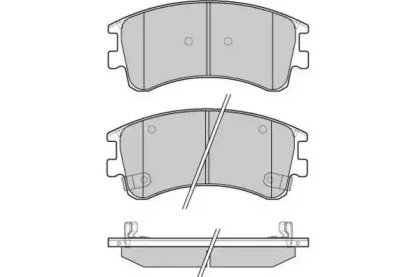 Комплект тормозных колодок (E.T.F.: 12-1089)