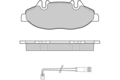 Комплект тормозных колодок (E.T.F.: 12-1100)