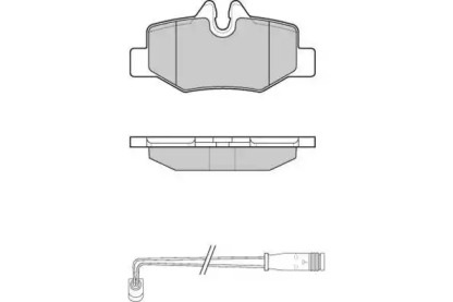 Комплект тормозных колодок (E.T.F.: 12-1101)