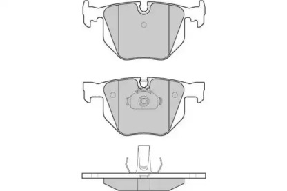 Комплект тормозных колодок (E.T.F.: 12-1102)