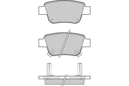 Комплект тормозных колодок (E.T.F.: 12-1112)