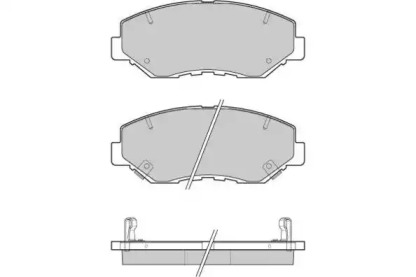 Комплект тормозных колодок (E.T.F.: 12-1117)