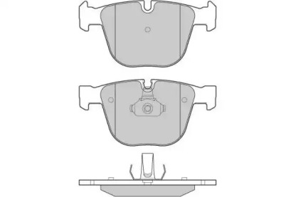 Комплект тормозных колодок (E.T.F.: 12-1129)